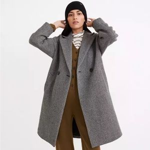 Madewell Averdon herringbone wool coat in insuluxe